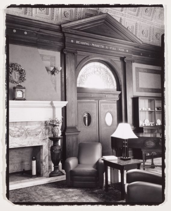 About books, Reading, Gelatin Silver Print, B&W Photography, Richard Margolis, Library, Flower Memorial Library